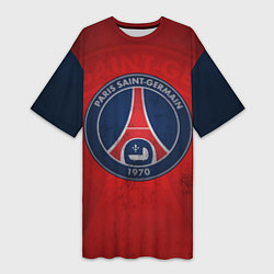 Женская длинная футболка Paris Saint-Germain