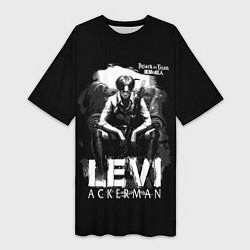 Женская длинная футболка LEVI ACKERMAN Attack on Titan