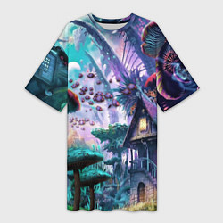 Женская длинная футболка FantasyFish