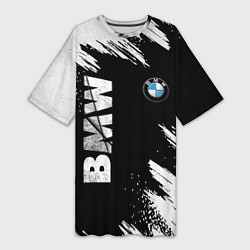 Женская длинная футболка BMW GRUNGE БМВ ГРАНЖ