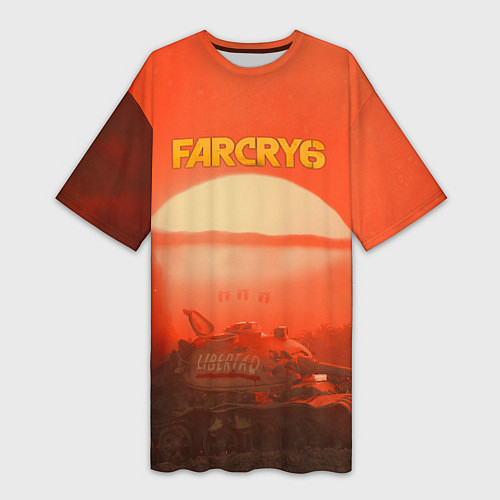 Женская длинная футболка Far Cry 6 - Libertad / 3D-принт – фото 1