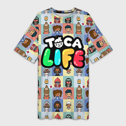 Женская длинная футболка Toca Life