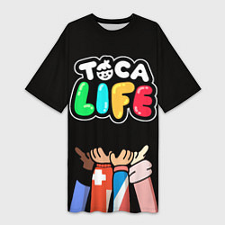Женская длинная футболка Toca Life: Friends