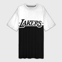 Футболка женская длинная Kobe Bryant - Los Angeles Lakers, цвет: 3D-принт