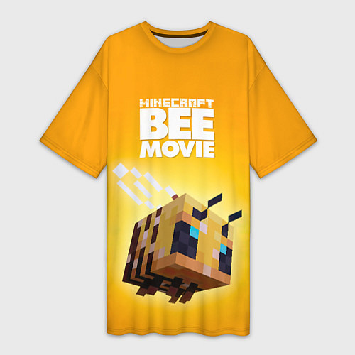 Женская длинная футболка BEE MOVIE Minecraft / 3D-принт – фото 1