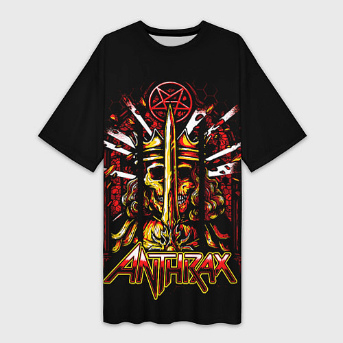 Женская длинная футболка Anthrax - For All Kings / 3D-принт – фото 1