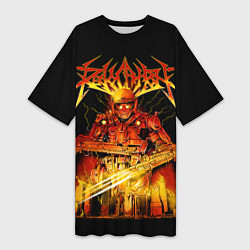 Футболка женская длинная Revocation, цвет: 3D-принт