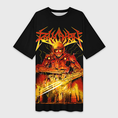 Женская длинная футболка Revocation / 3D-принт – фото 1