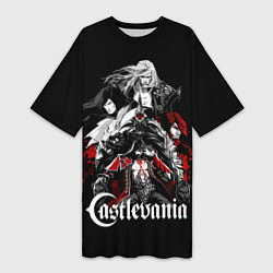 Женская длинная футболка Castlevania Кастлвания