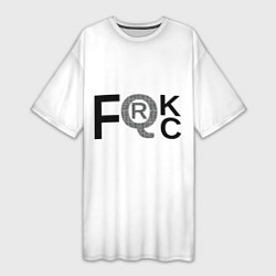 Женская длинная футболка FQRck - Локдаун