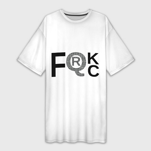 Женская длинная футболка FQRck - Локдаун / 3D-принт – фото 1