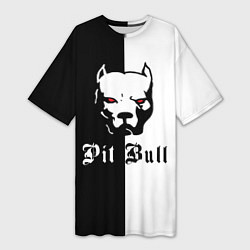 Женская длинная футболка Pit Bull боец