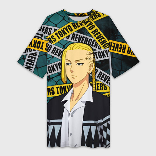 Женская длинная футболка Дракен / 3D-принт – фото 1