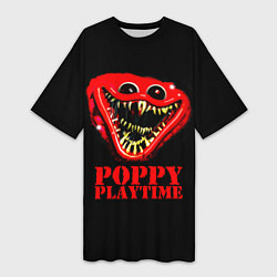Женская длинная футболка Poppy Playtime