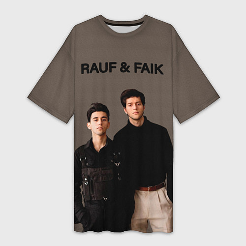Женская длинная футболка Rauf & Faik Рауф и Фаик / 3D-принт – фото 1