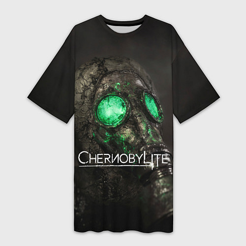 Женская длинная футболка Chernobylite арт / 3D-принт – фото 1