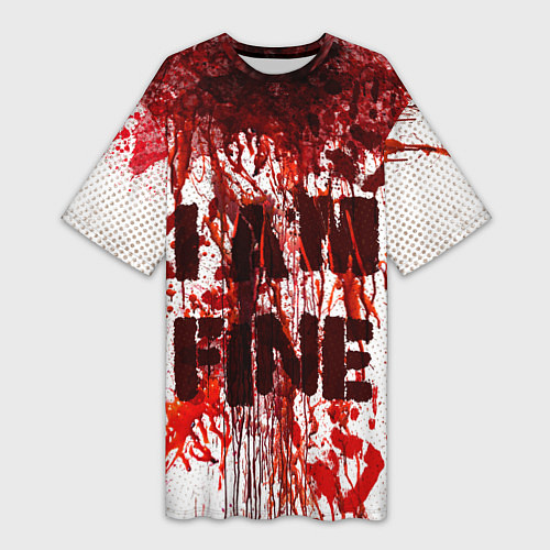 Женская длинная футболка I АM FINE / 3D-принт – фото 1