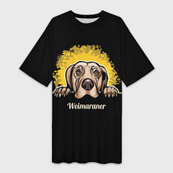 Женская длинная футболка Веймаранер Weimaraner