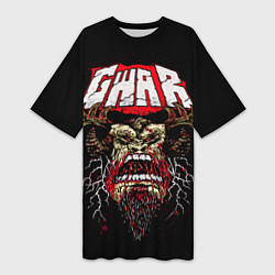 Футболка женская длинная GWAR, цвет: 3D-принт