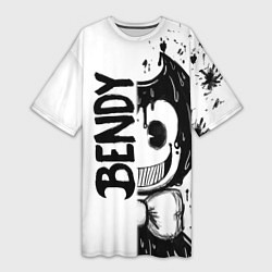 Женская длинная футболка BENDY - БЕНДИ БРЫЗГИ КРАСКИ