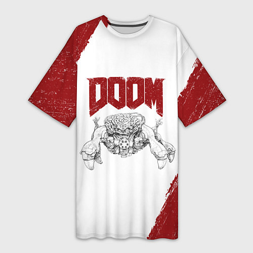 Женская длинная футболка Владычица пауков Doom / 3D-принт – фото 1