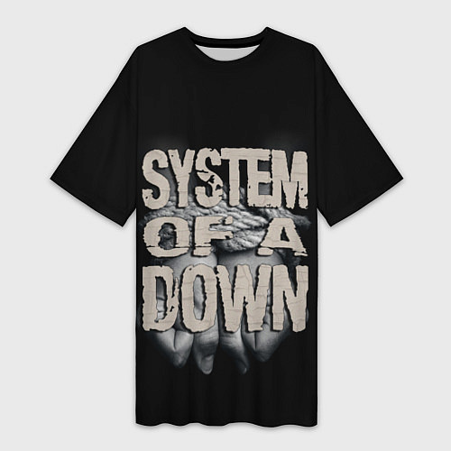 Женская длинная футболка System of a Down / 3D-принт – фото 1