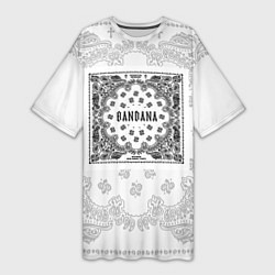 Женская длинная футболка Big Baby Tape x Kizaru BANDANA Бандана Кизару Тейп