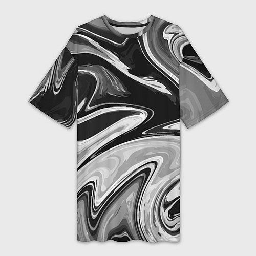 Женская длинная футболка Abstraction vanguard / 3D-принт – фото 1