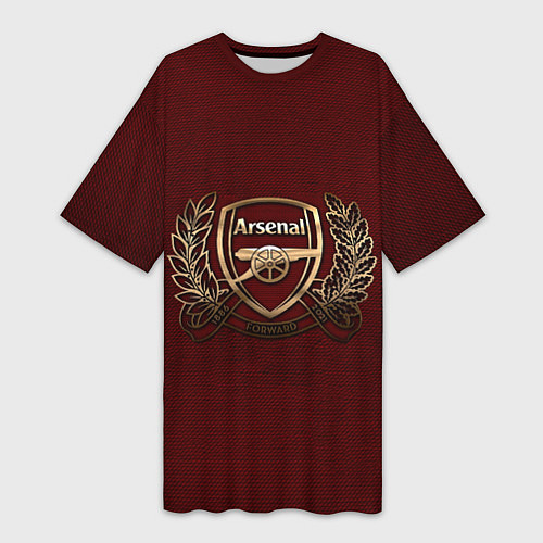 Женская длинная футболка Arsenal London / 3D-принт – фото 1