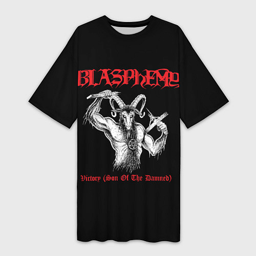 Женская длинная футболка Blasphemy - Victory / 3D-принт – фото 1