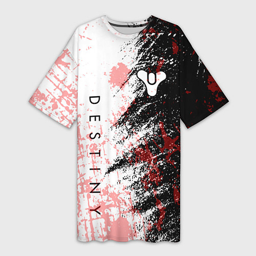 Женская длинная футболка Destiny Кровавые пятна / 3D-принт – фото 1
