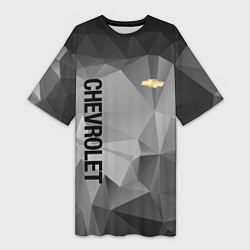 Женская длинная футболка Chevrolet Geometry