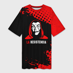 Женская длинная футболка La Casa de Papel La Resistencia