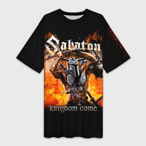 Женская длинная футболка Kingdom Come - Sabaton / 3D-принт – фото 1