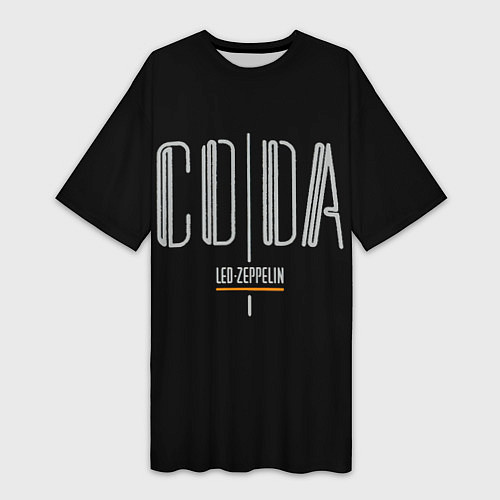 Женская длинная футболка Coda - Led Zeppelin / 3D-принт – фото 1