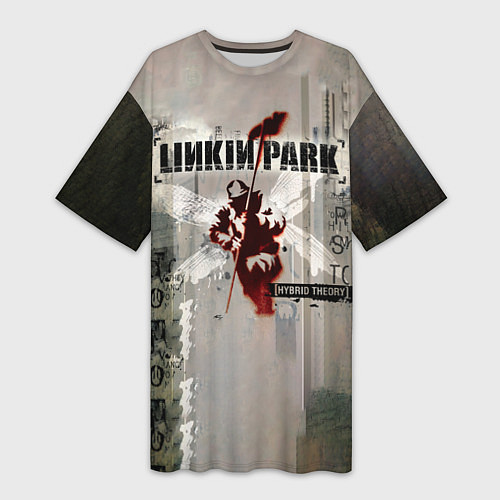 Женская длинная футболка Hybrid Theory Live Around The World - Linkin Park / 3D-принт – фото 1