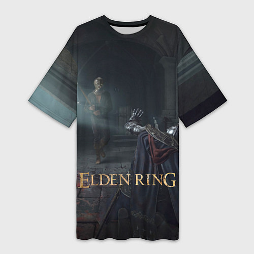 Женская длинная футболка Elden Ring - Нежить / 3D-принт – фото 1
