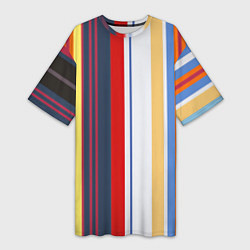 Женская длинная футболка Stripes Abstract