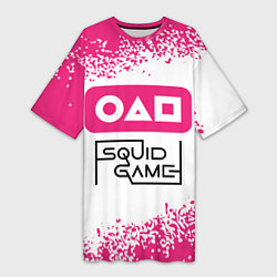 Женская длинная футболка SQUID GAME Краска