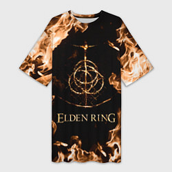 Женская длинная футболка Elden Ring Logo