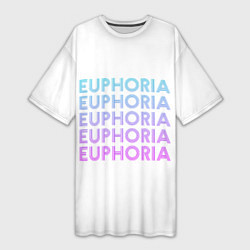 Футболка женская длинная Эйфория Euphoria, цвет: 3D-принт