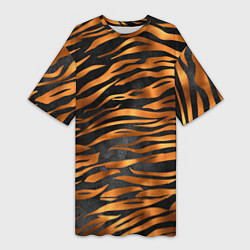 Женская длинная футболка В шкуре тигра