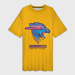 Женская длинная футболка Mr Beast Pixel Art