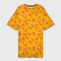 Женская длинная футболка Пиццерия