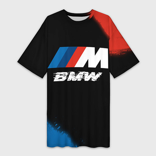 Женская длинная футболка BMW BMW - Яркий / 3D-принт – фото 1
