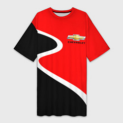 Женская длинная футболка Chevrolet Логотип
