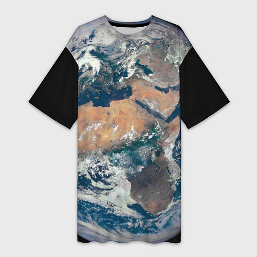 Женская длинная футболка Третья планета от Солнца Земля / 3D-принт – фото 1