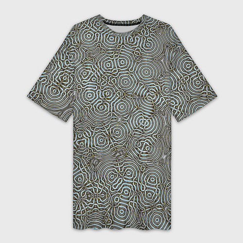 Женская длинная футболка Коллекция Journey Лабиринт 575-1 / 3D-принт – фото 1