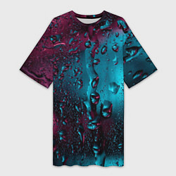 Женская длинная футболка Ностальгия фиолетового дождя