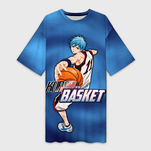 Женская длинная футболка Kuroko no Basuke Kuroko Tetsuya / 3D-принт – фото 1